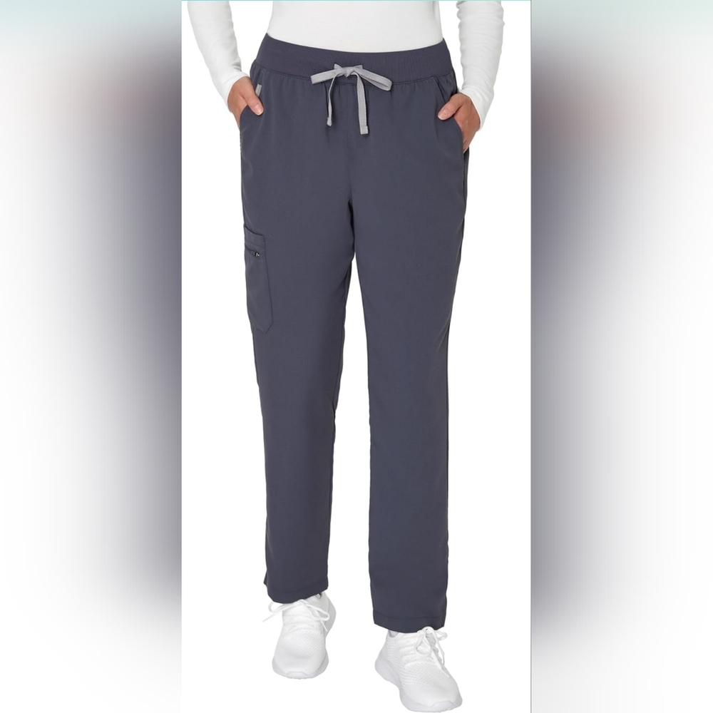 Hanes premium Scrubs Women's Scrub Straight Leg grey NWT cool comfort